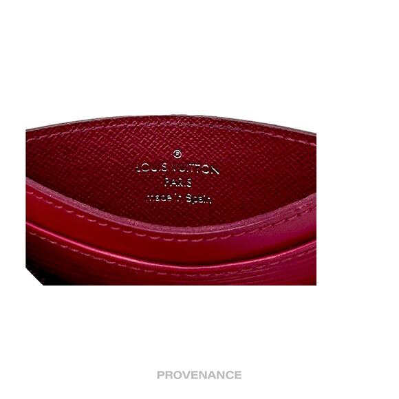 🔴 Louis Vuitton Card Holder Wallet - Fuchsia Epi Leather - Picture 7 of 8